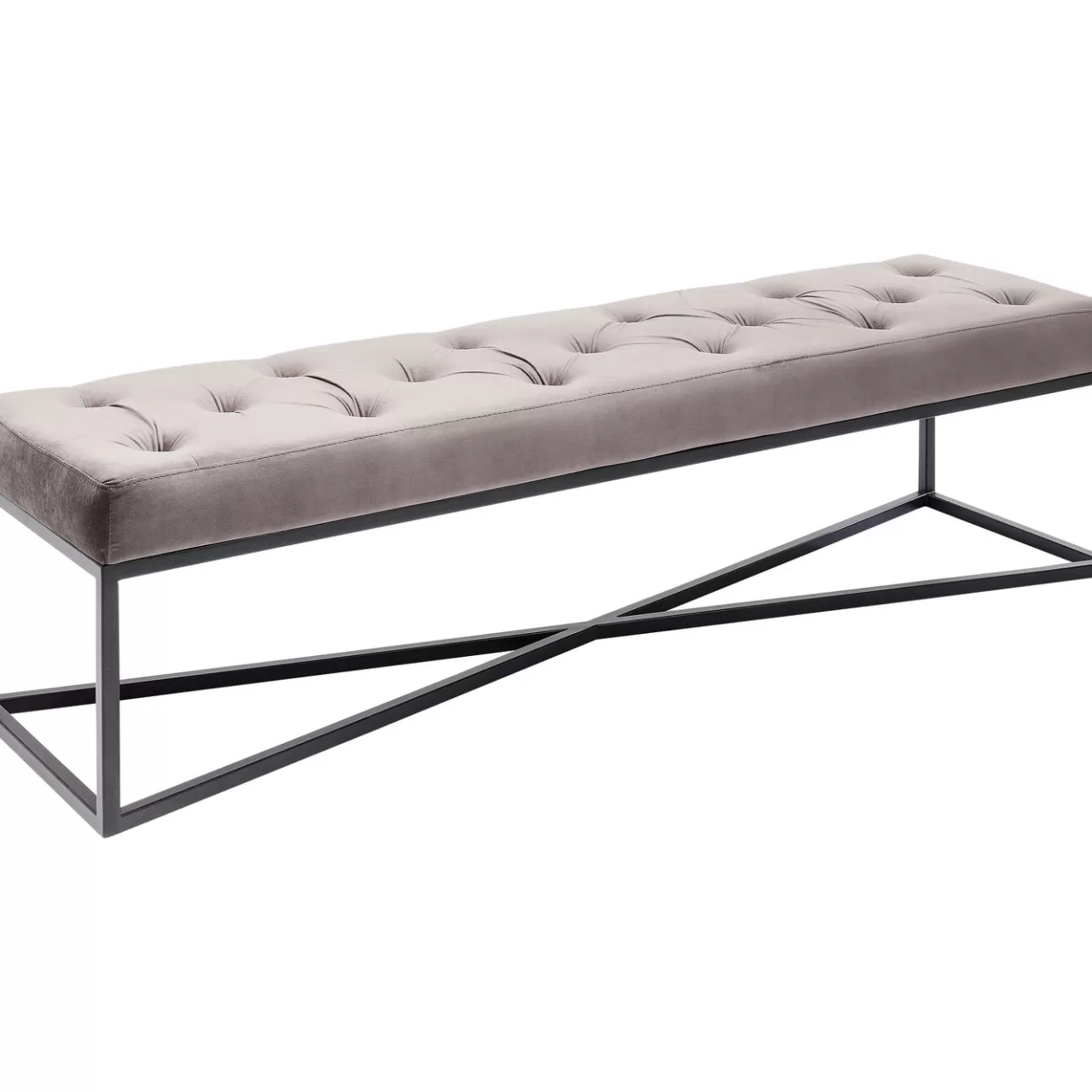 Banquette Crossover Gris Noir 150X40Cm*KARE Design Hot