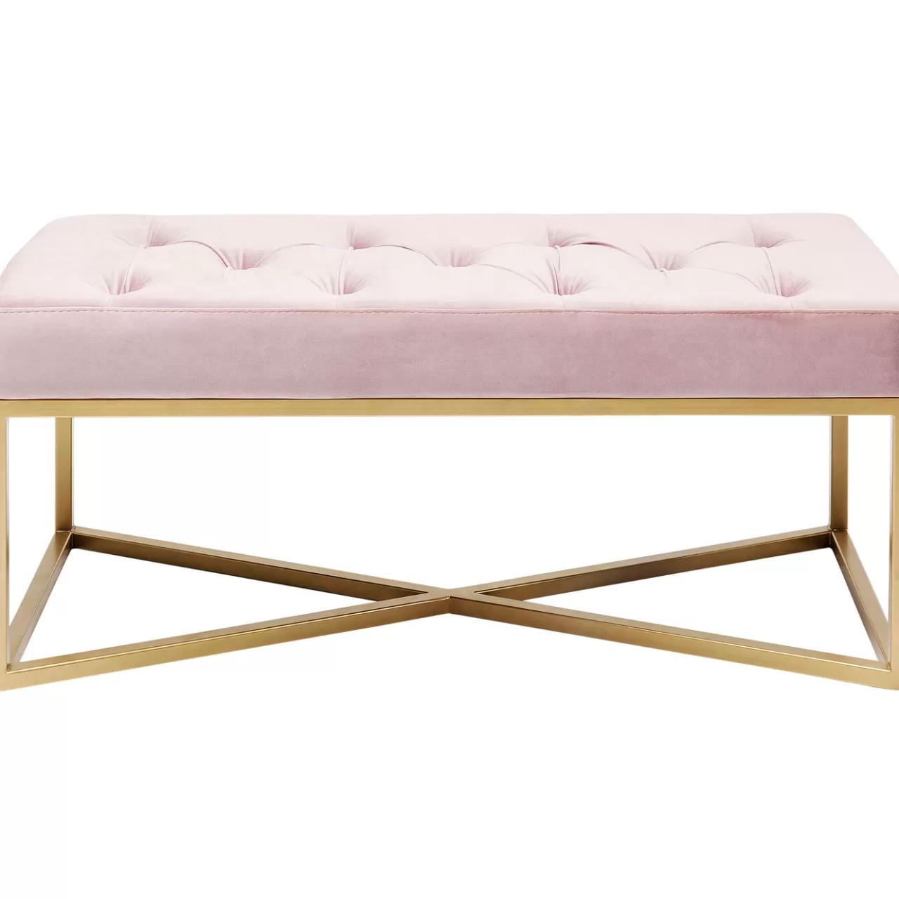 Banquette Crossover Rose Laiton 90X40Cm*KARE Design Hot