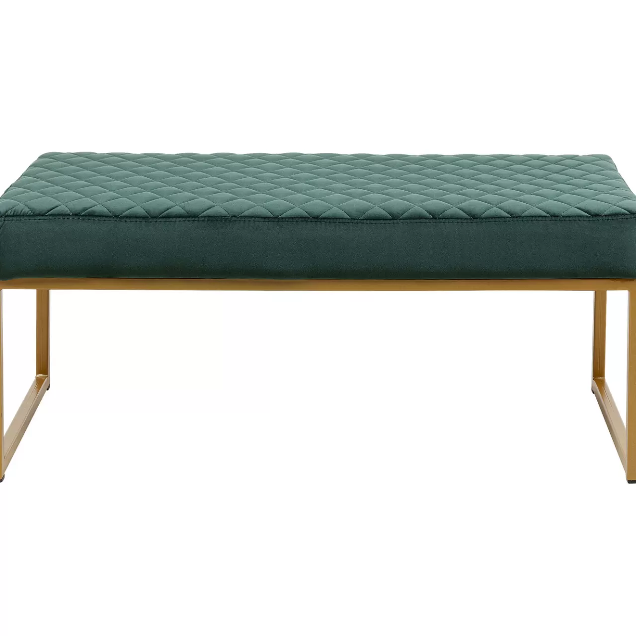 Banquette Smart Velours Vert Fonce Laiton 90Cm*KARE Design New