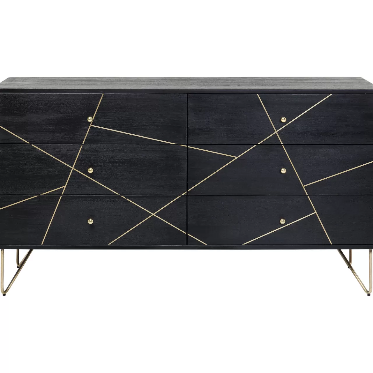 Buffet Gold Vein 6 Tiroirs 145X82Cm*KARE Design Shop