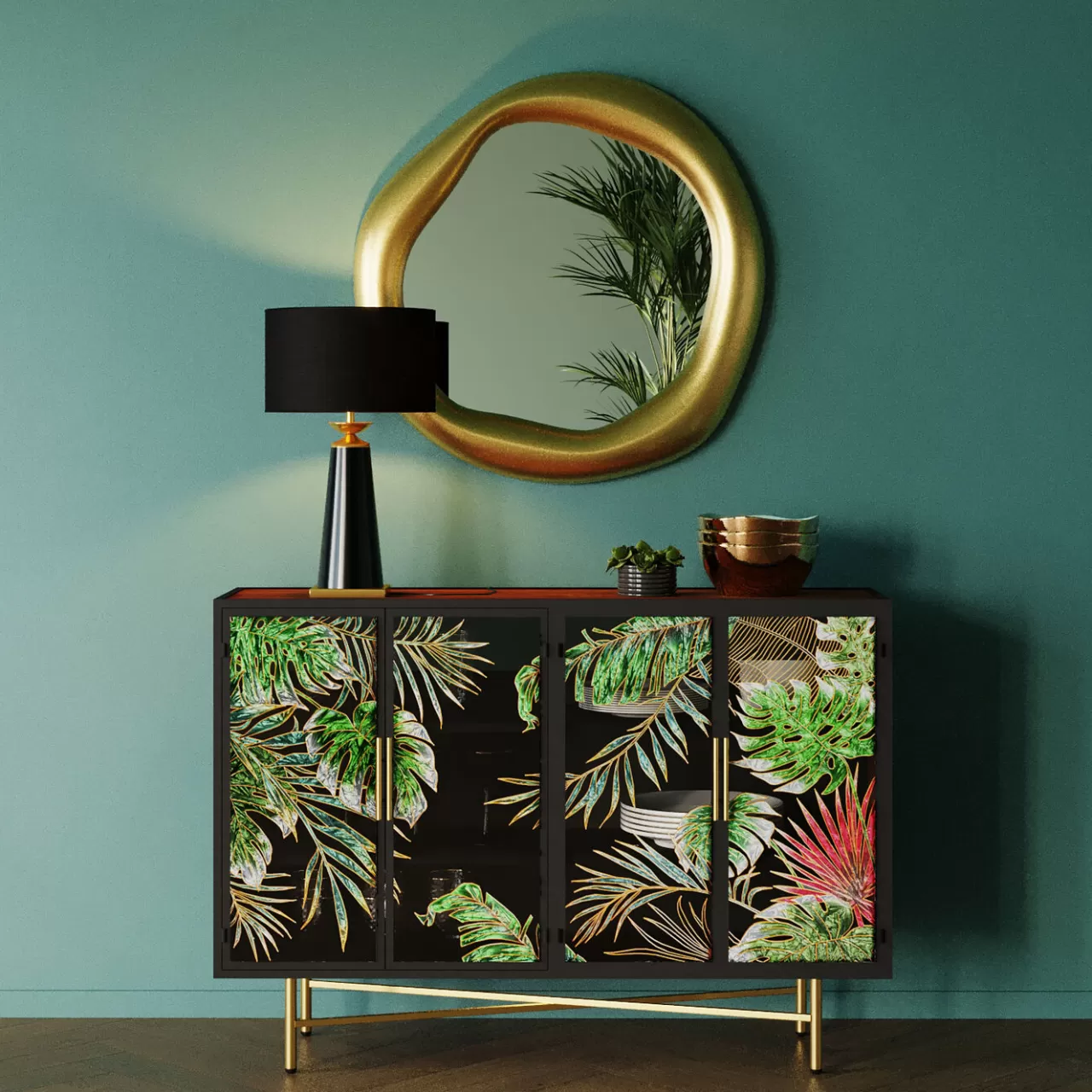 Buffet Jungle 135X95Cm*KARE Design Flash Sale