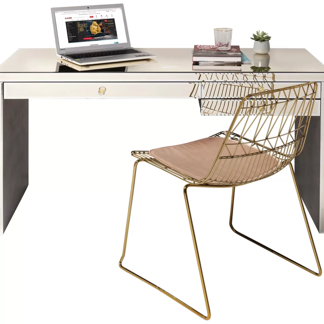 Bureau Luxury Champagne 140X60Cm*KARE Design Sale