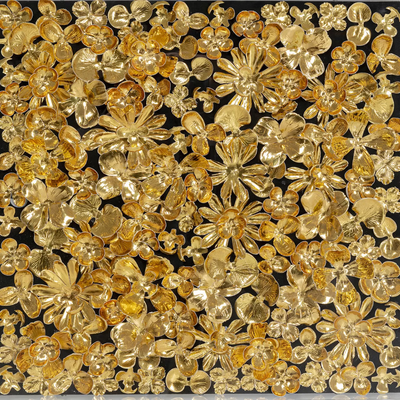 Cadre Décoratif Gold Flower 60X60Cm*KARE Design Shop