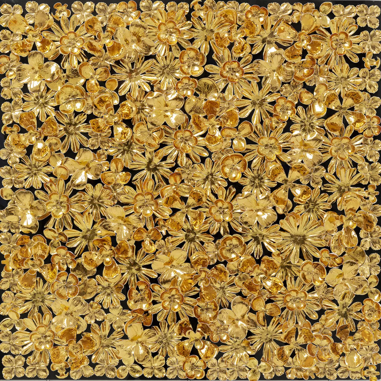 Cadre Décoratif Gold Flower 80X80Cm*KARE Design Best