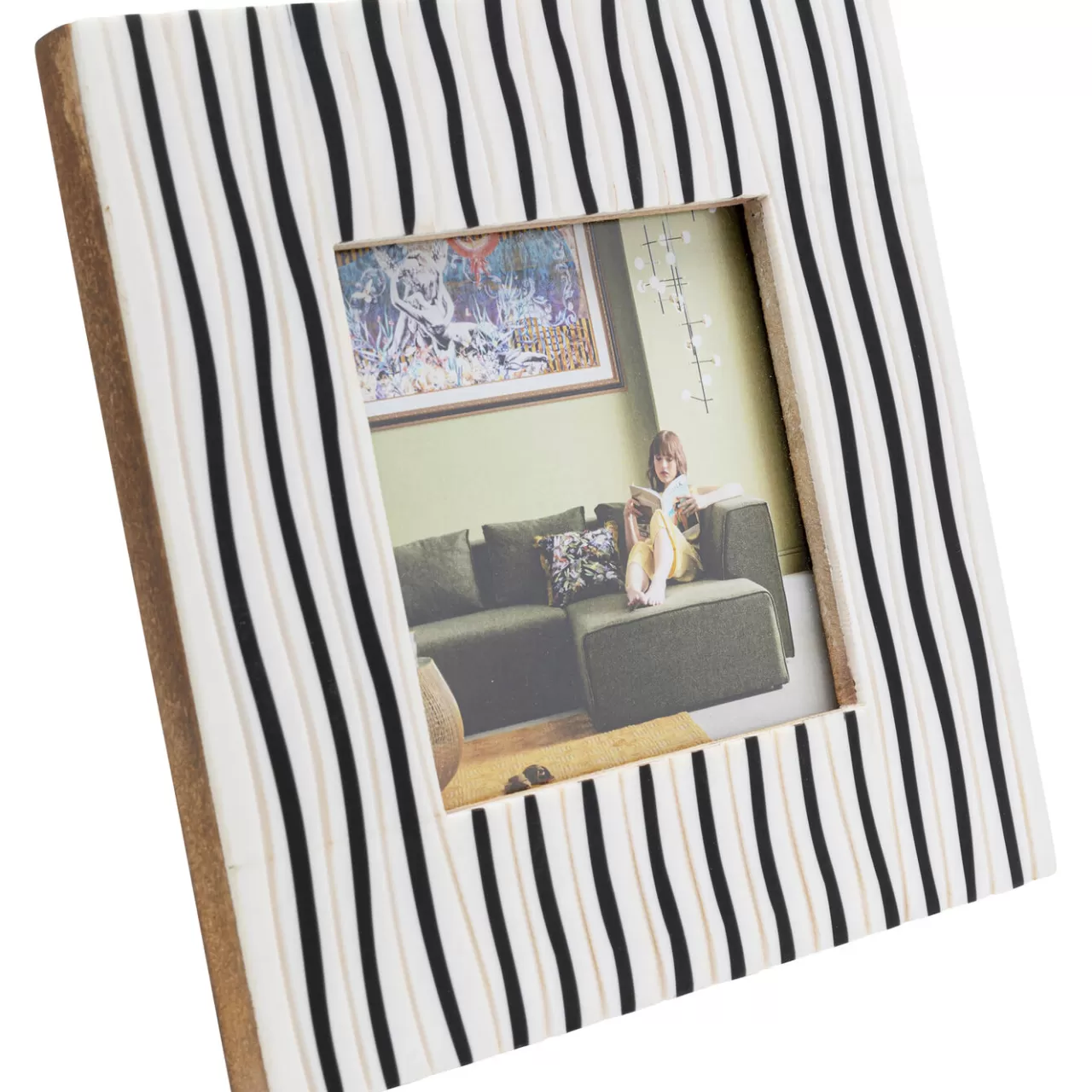 Cadre Photo Black Stripes10X10Cm*KARE Design Hot