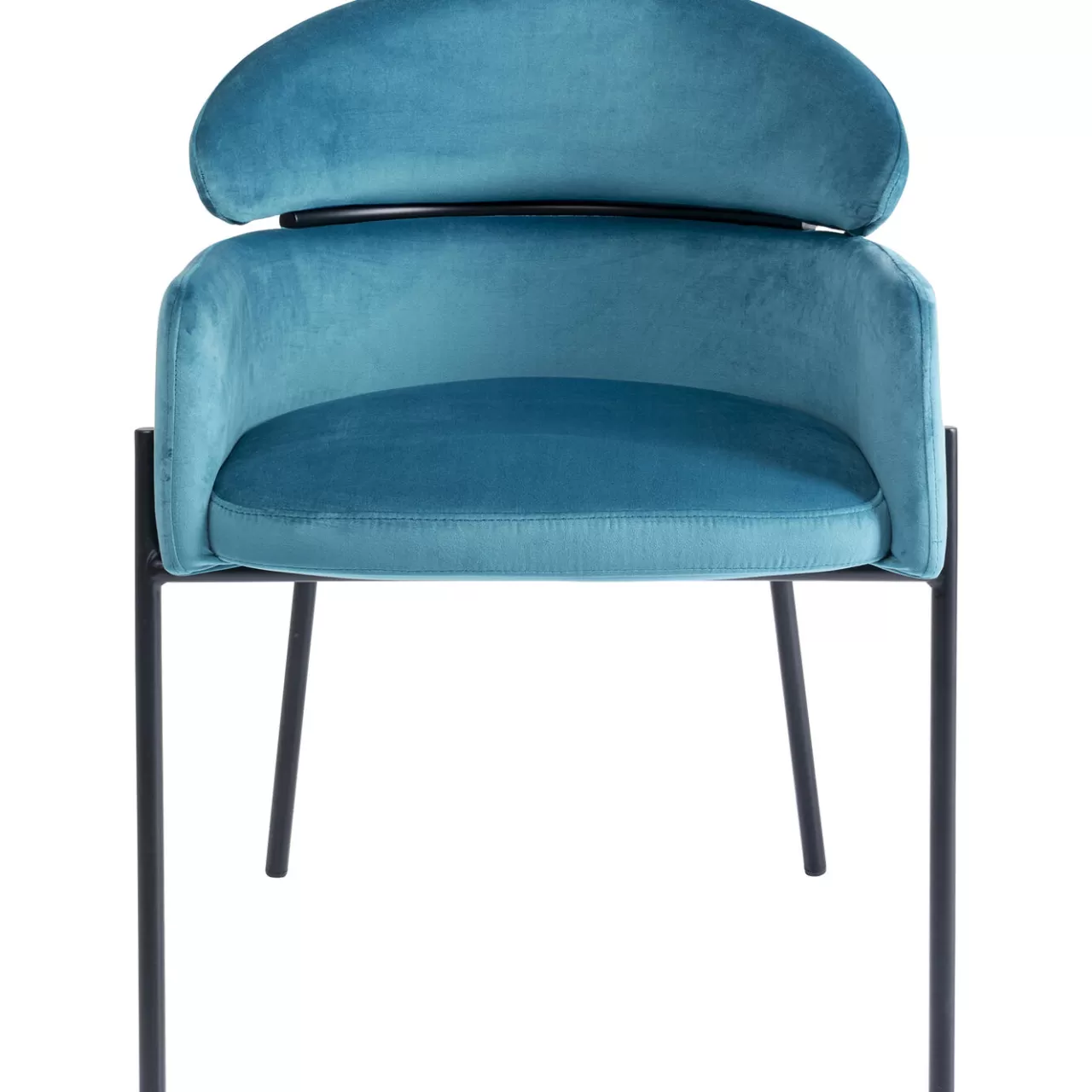 Chaise A. Acc. Alexia.Velours Bleu*KARE Design Flash Sale