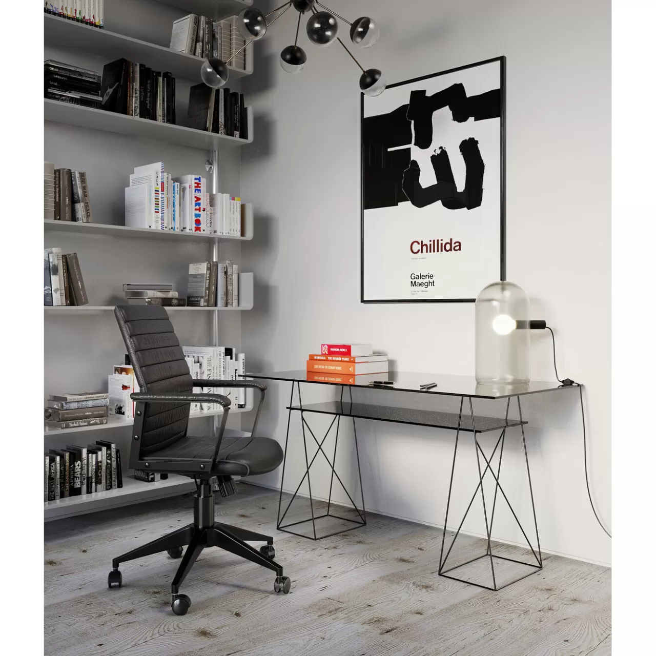 Chaise De Bureau Labora Dossier Bas Noir*KARE Design Outlet