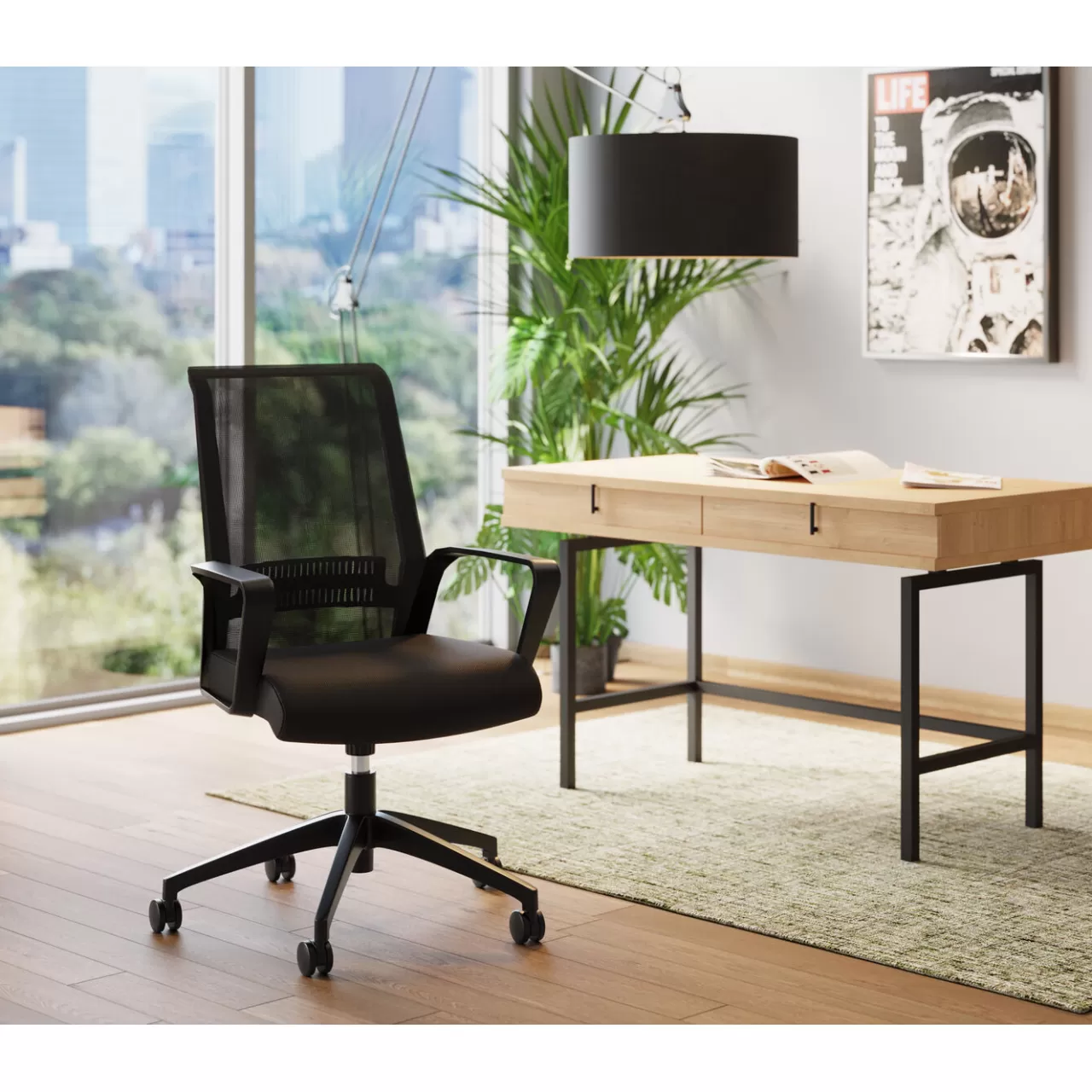 Chaise De Bureau Pivotante Max Noir*KARE Design Hot