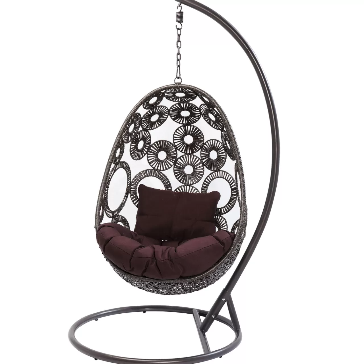 Chaise Suspendue Ibiza Marron*KARE Design Outlet