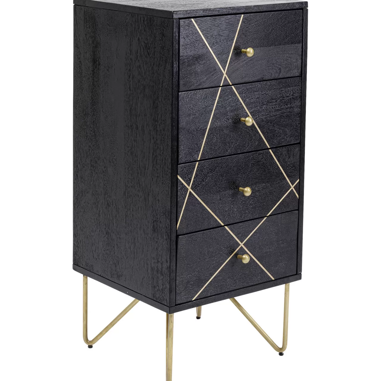 Commode Gold Vein 4 Tiroirs 40X88Cm*KARE Design Hot