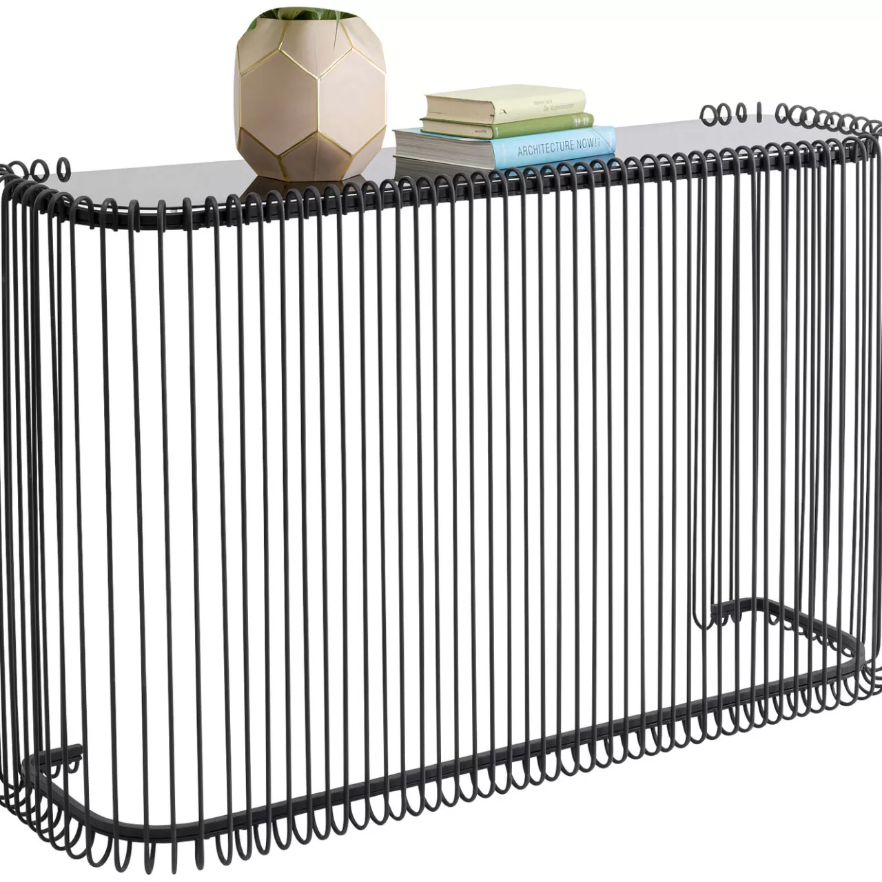 Console Wire Noir 142X89Cm*KARE Design Online