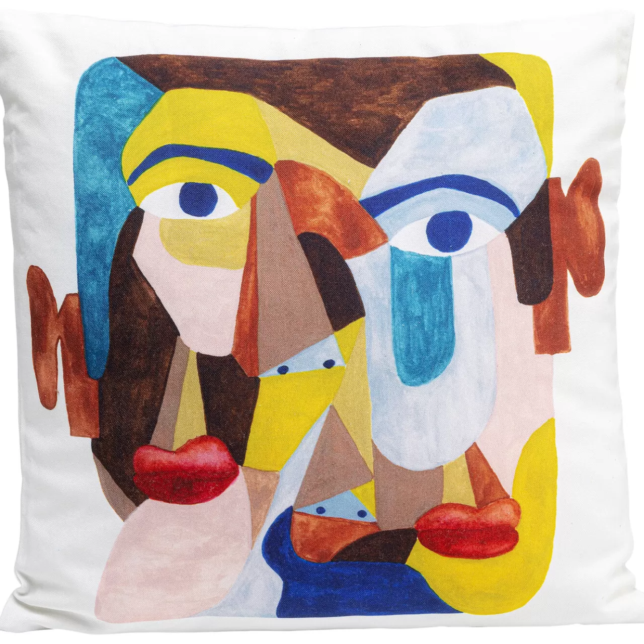 Coussin Artistic Face 45X45Cm*KARE Design Cheap