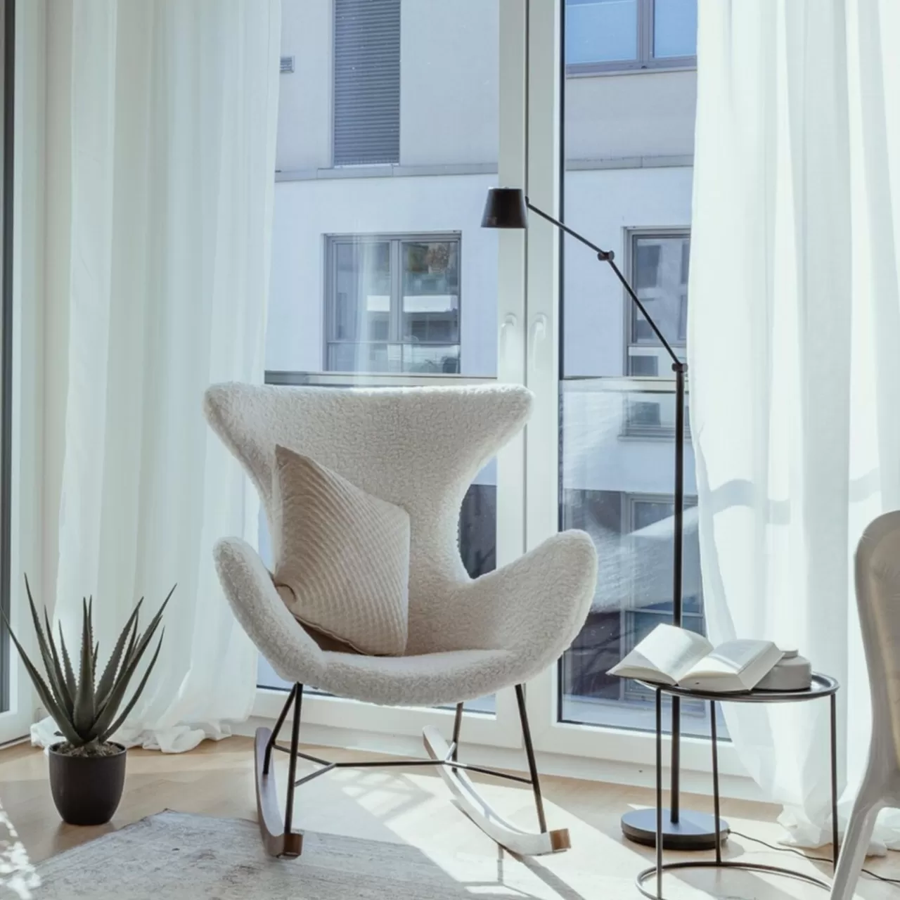 Fauteuil À Bascule Balance Blanc*KARE Design Flash Sale