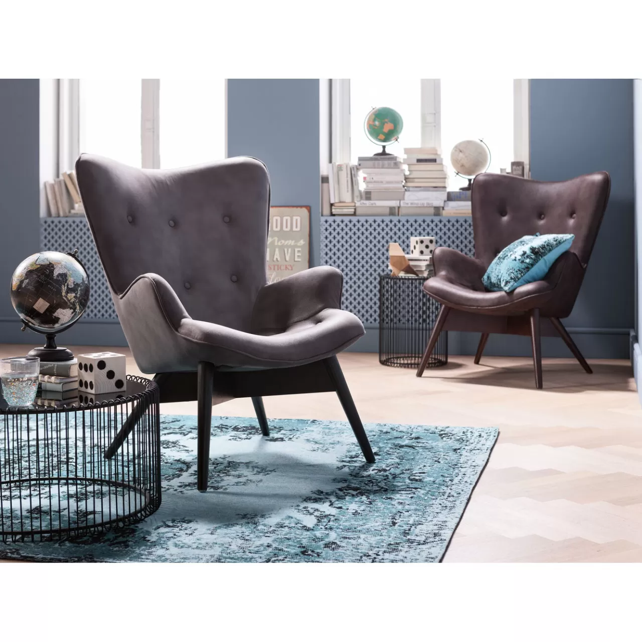 Fauteuil Black Angels Wings Marron Econo*KARE Design Store