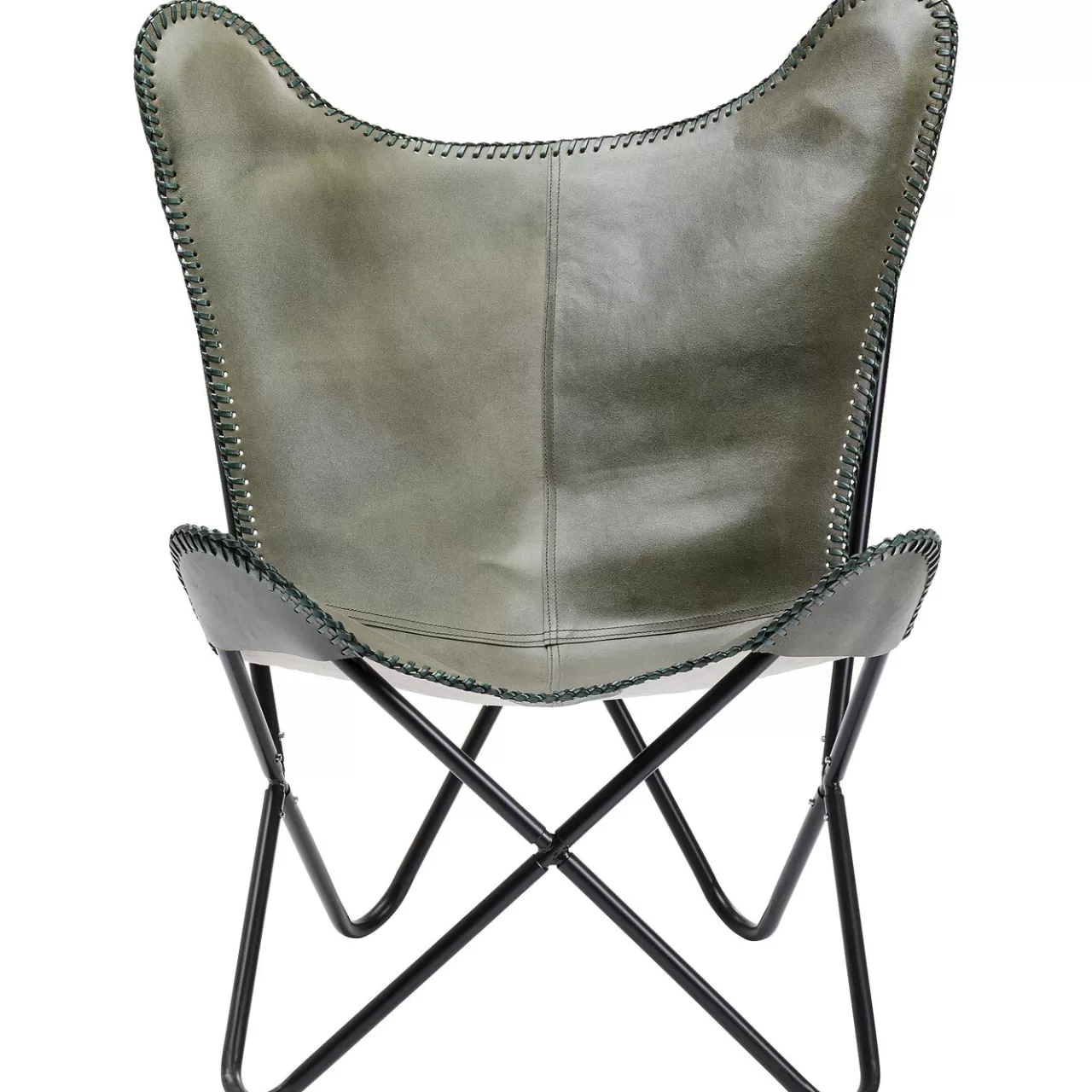 Fauteuil California Cuir Kaki*KARE Design Store