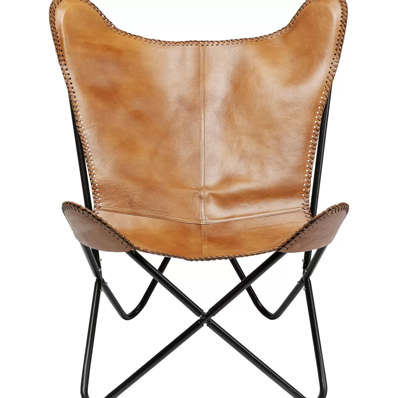 Fauteuil California Cuir Marron*KARE Design Hot