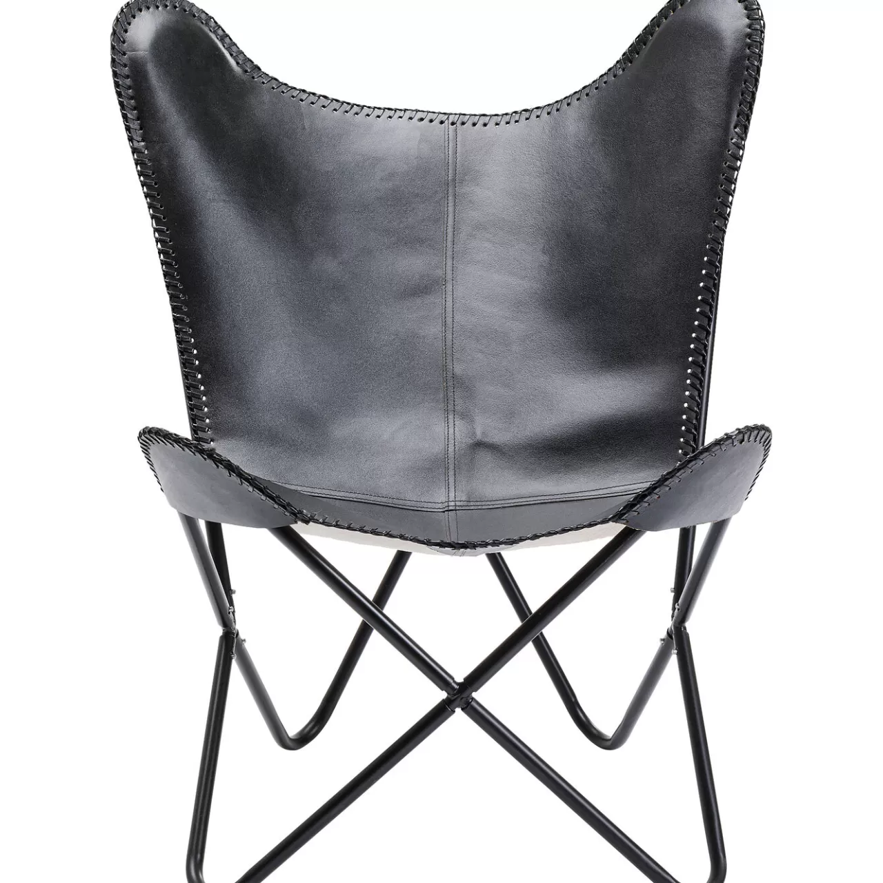 Fauteuil California Cuir Noir*KARE Design Fashion