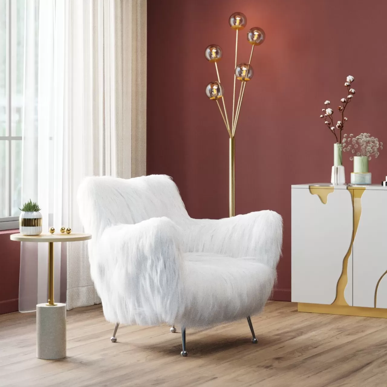 Fauteuil Goldfinger Blanc*KARE Design Clearance