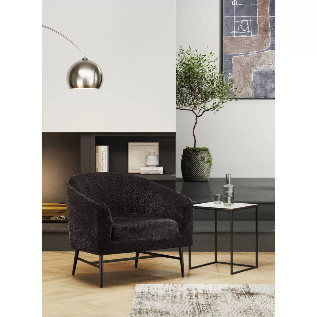 Fauteuil Marylin Anthracite*KARE Design Best