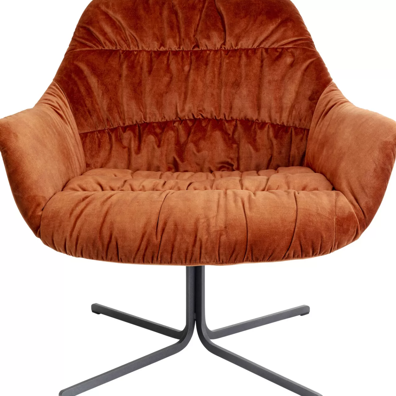 Fauteuil Pivotant Bristol Rouge Rouille*KARE Design Outlet