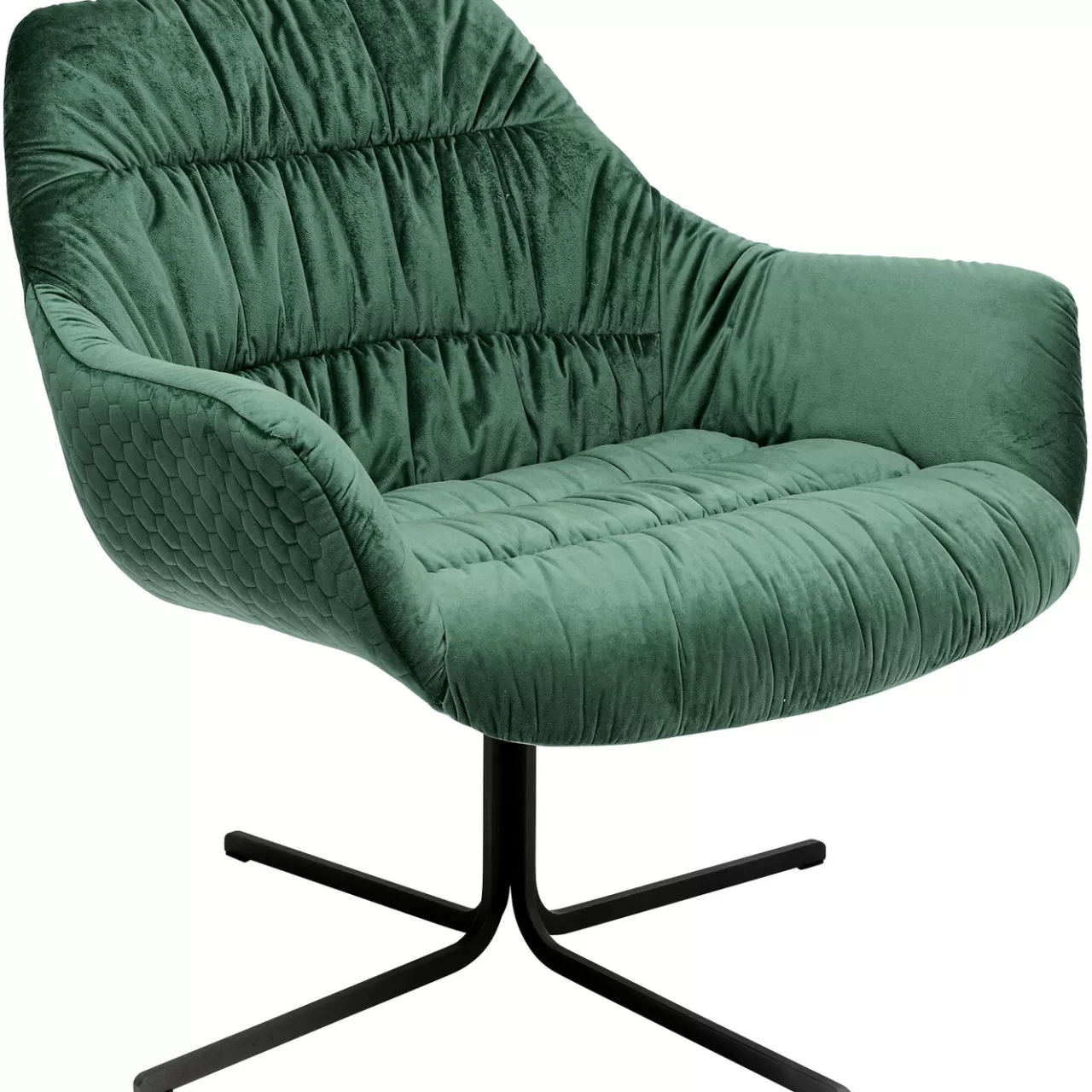 Fauteuil Pivotant Bristol Vert*KARE Design Shop