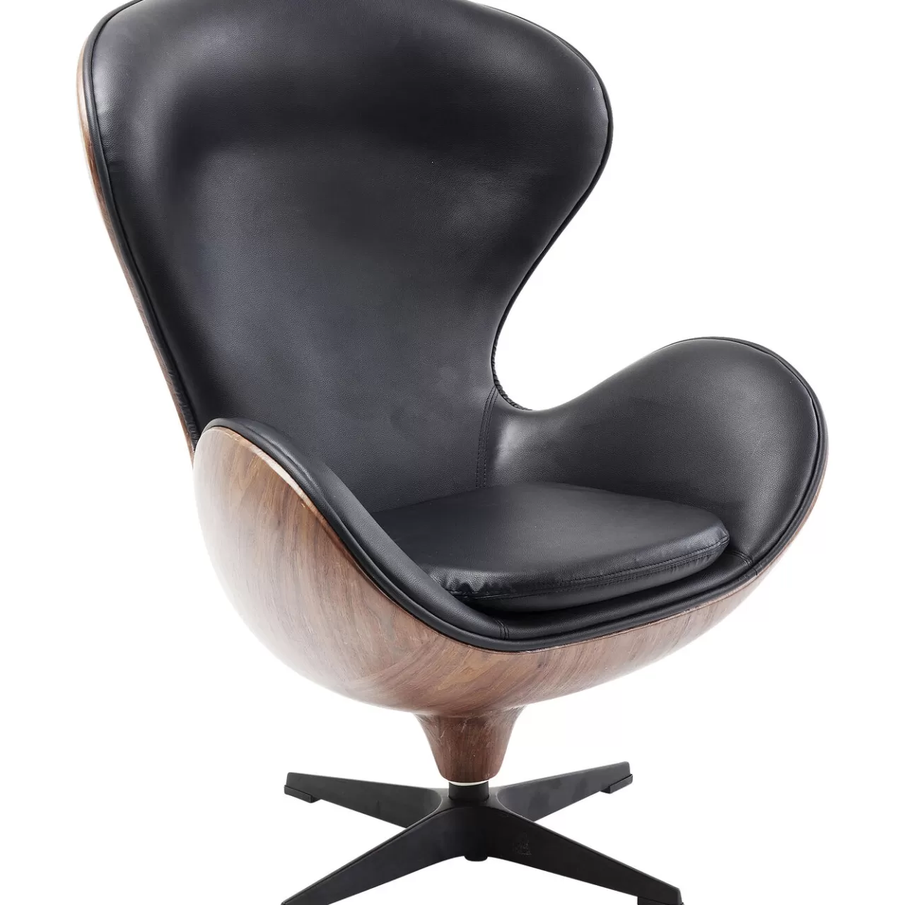 Fauteuil Pivotant Lounge Noir-Noyer*KARE Design Flash Sale