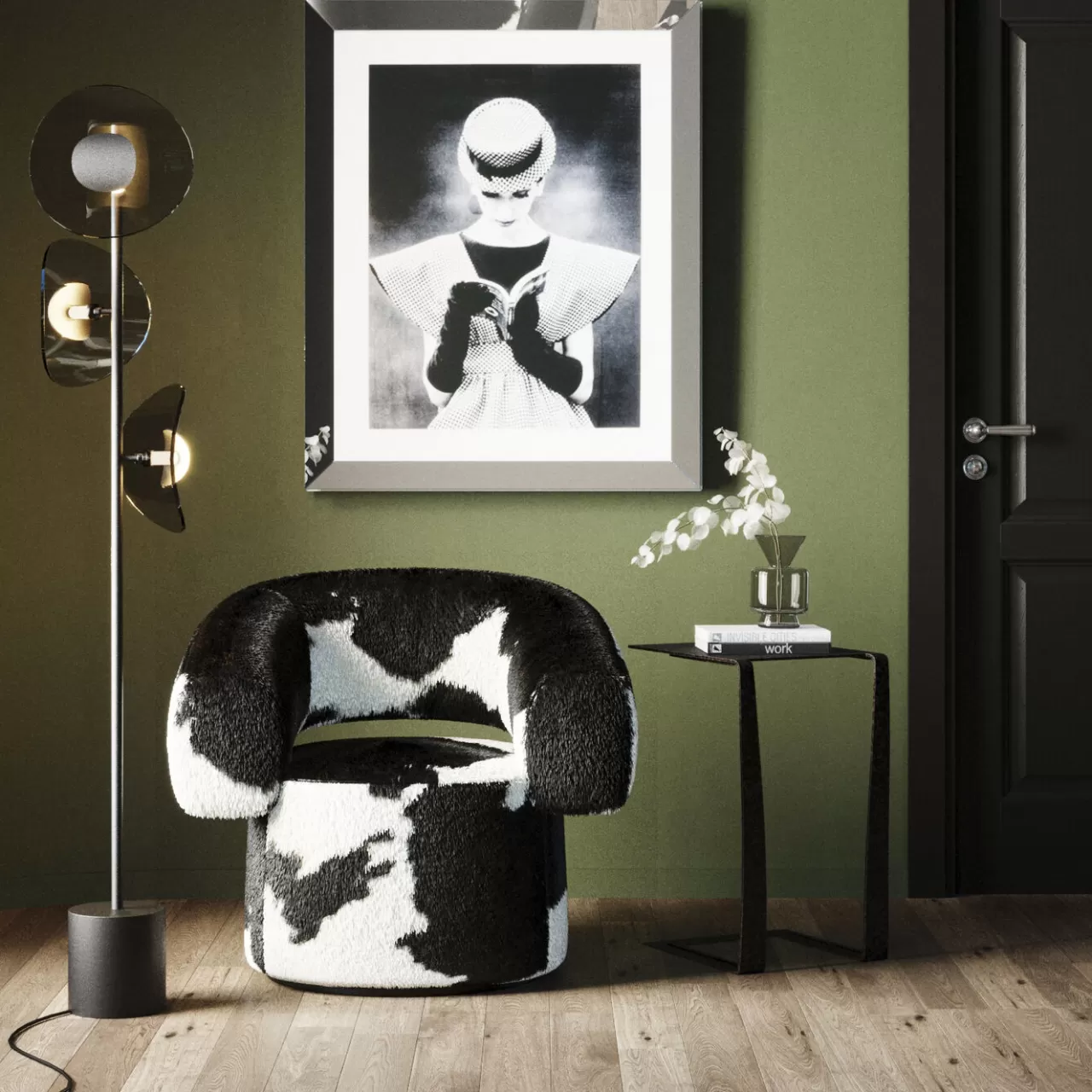 Fauteuil Pivotant Maye Cow*KARE Design Sale