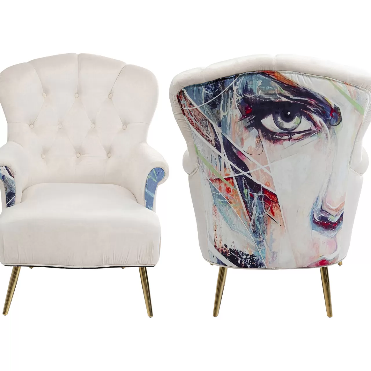 Fauteuil Portrait Creme*KARE Design Fashion