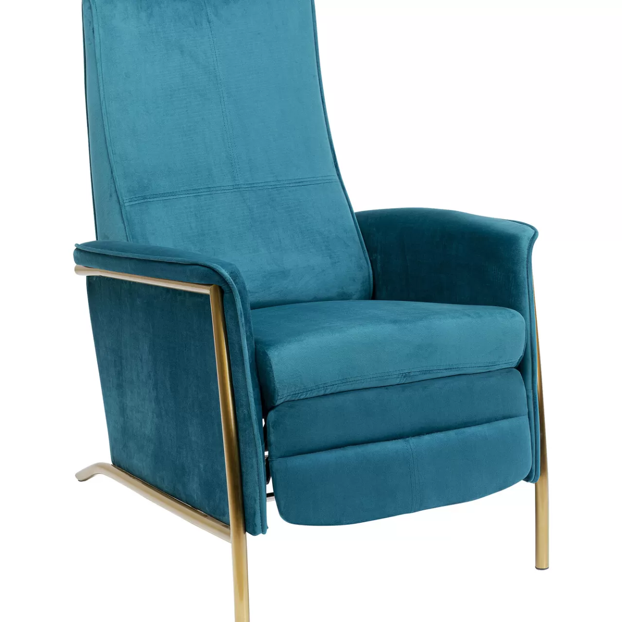 Fauteuil Relax Lazy Velours Bleu*KARE Design Best Sale