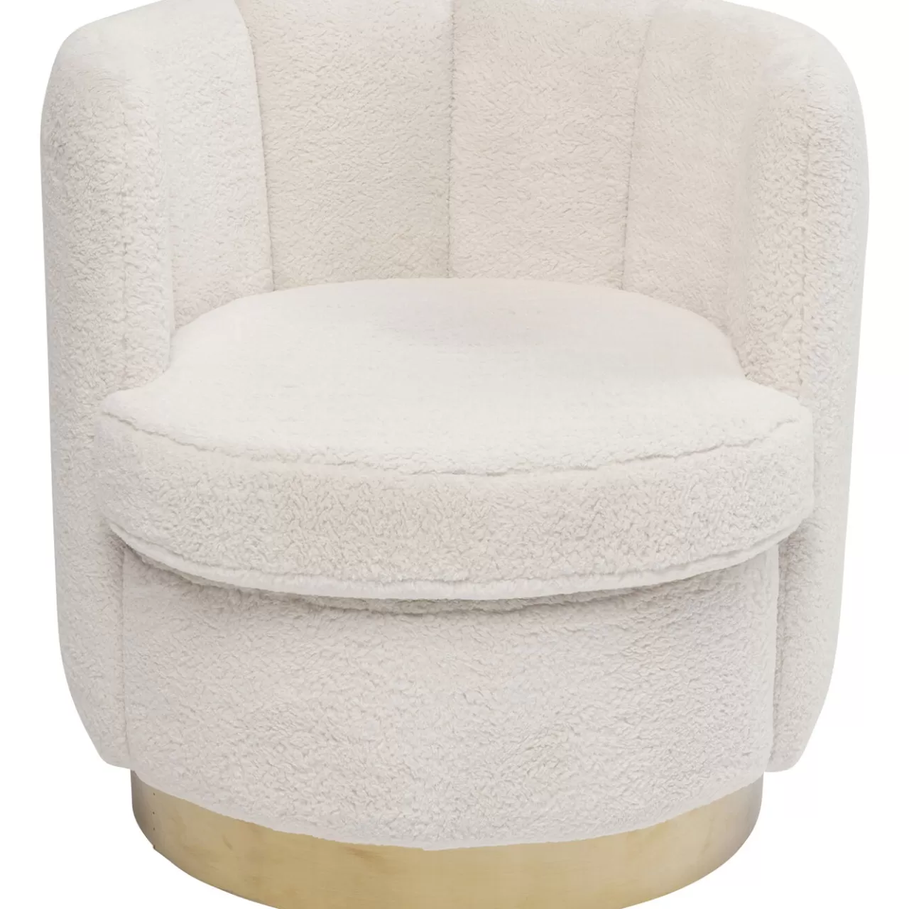 Fauteuil Silhouette Fur Blanc*KARE Design Sale