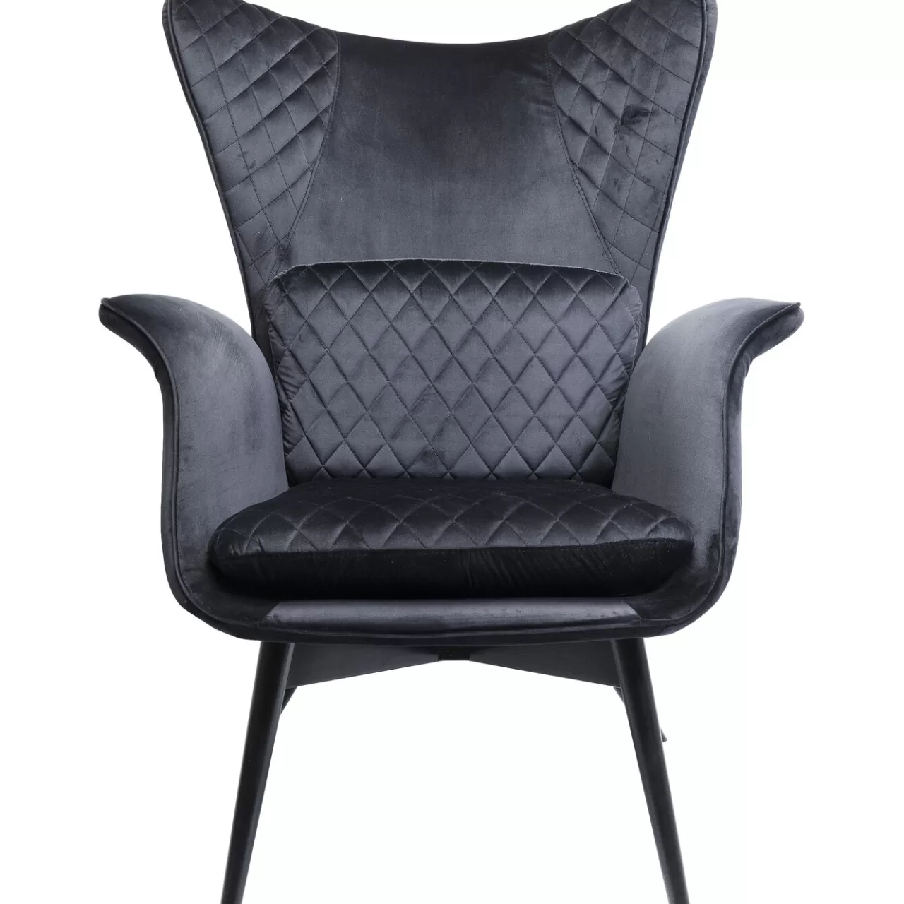 Fauteuil Tudor Velvet Noir*KARE Design Shop