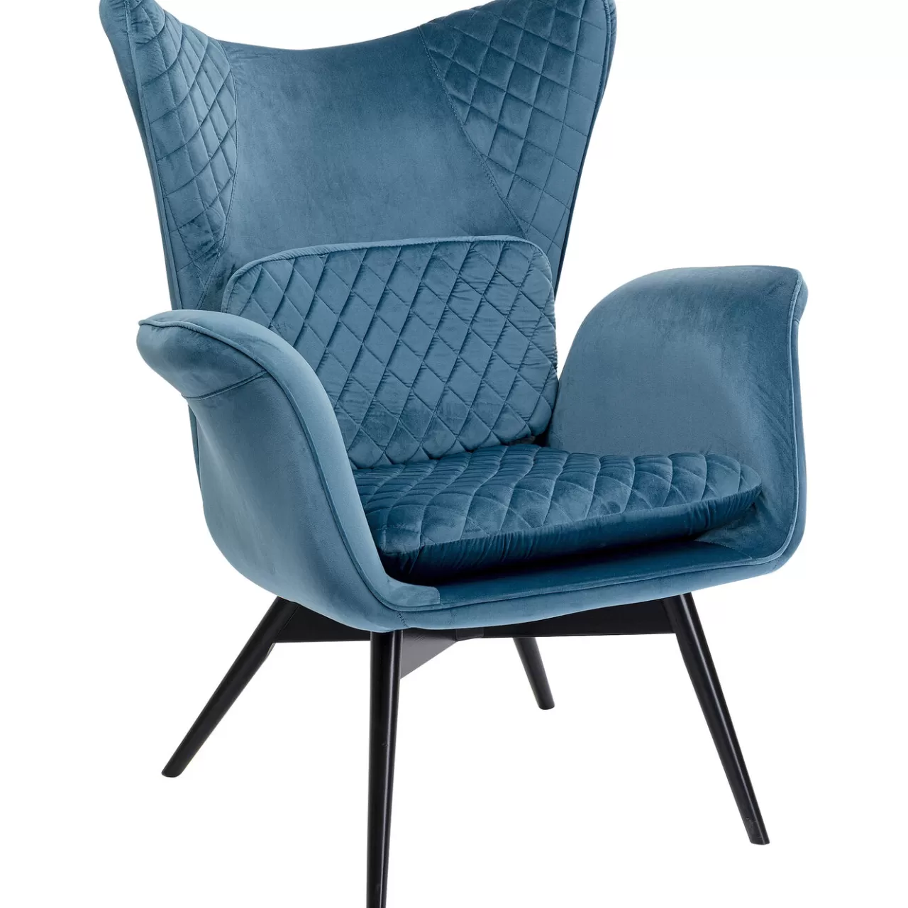 Fauteuil Tudor Velvet Petrol*KARE Design Best Sale