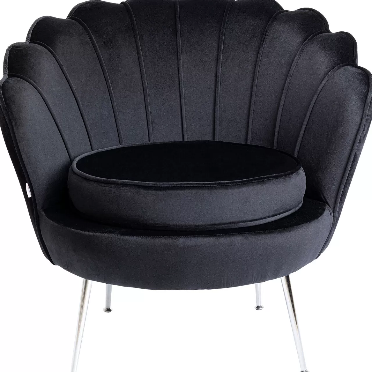 Fauteuil Water Lily Chrome Noir*KARE Design Shop