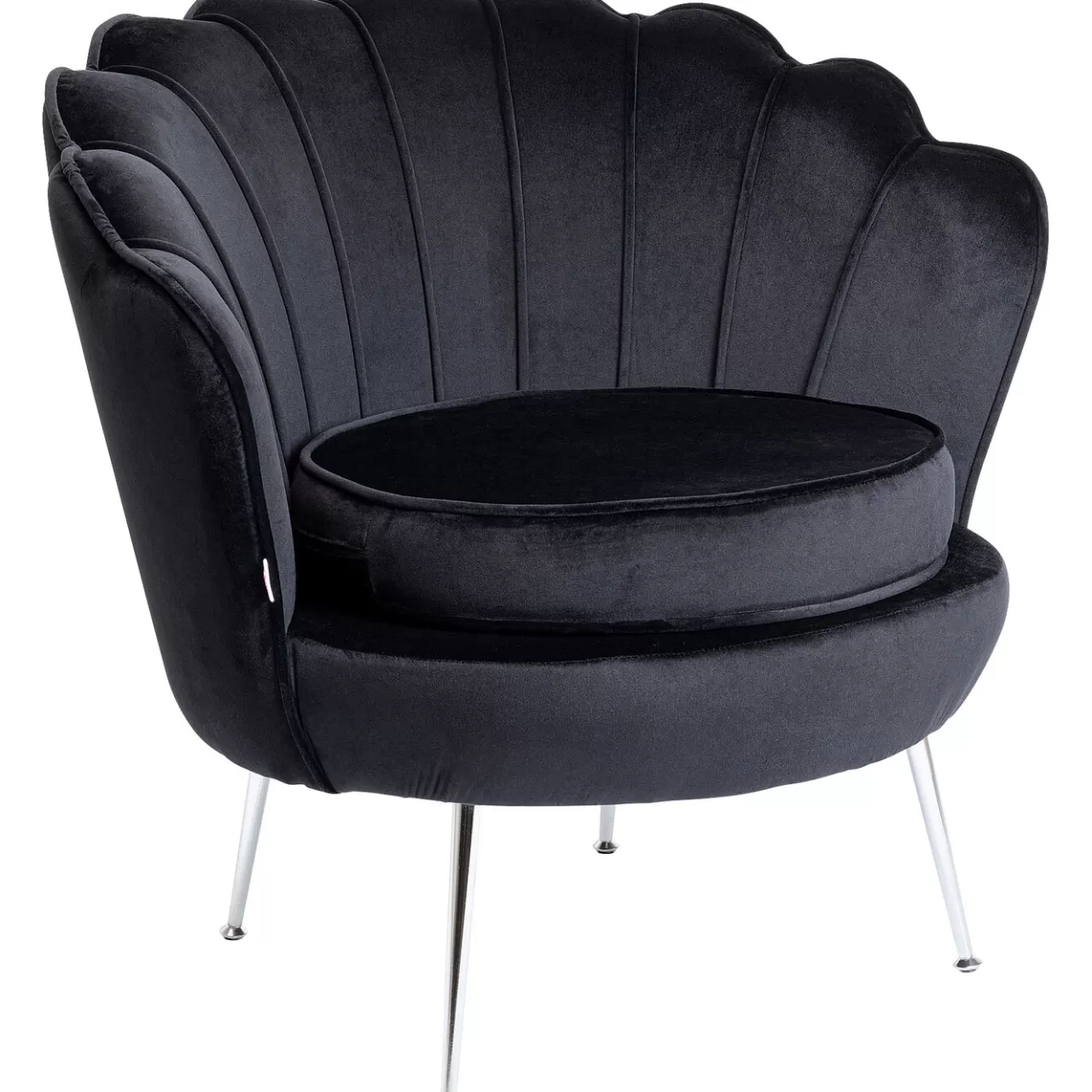 Fauteuil Water Lily Chrome Noir*KARE Design Shop