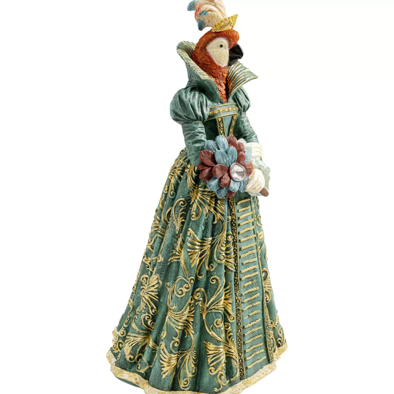 Figurine Décorative Bird Lady Parrot 32Cm*KARE Design New