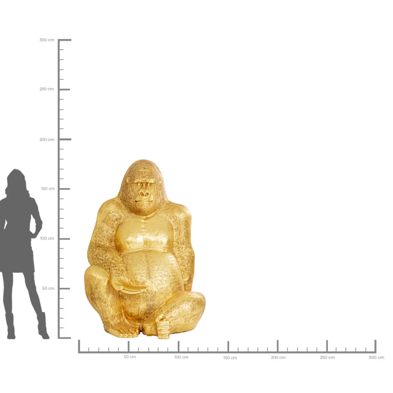 Figurine Décorative Gorilla Dore Xl180*KARE Design Flash Sale