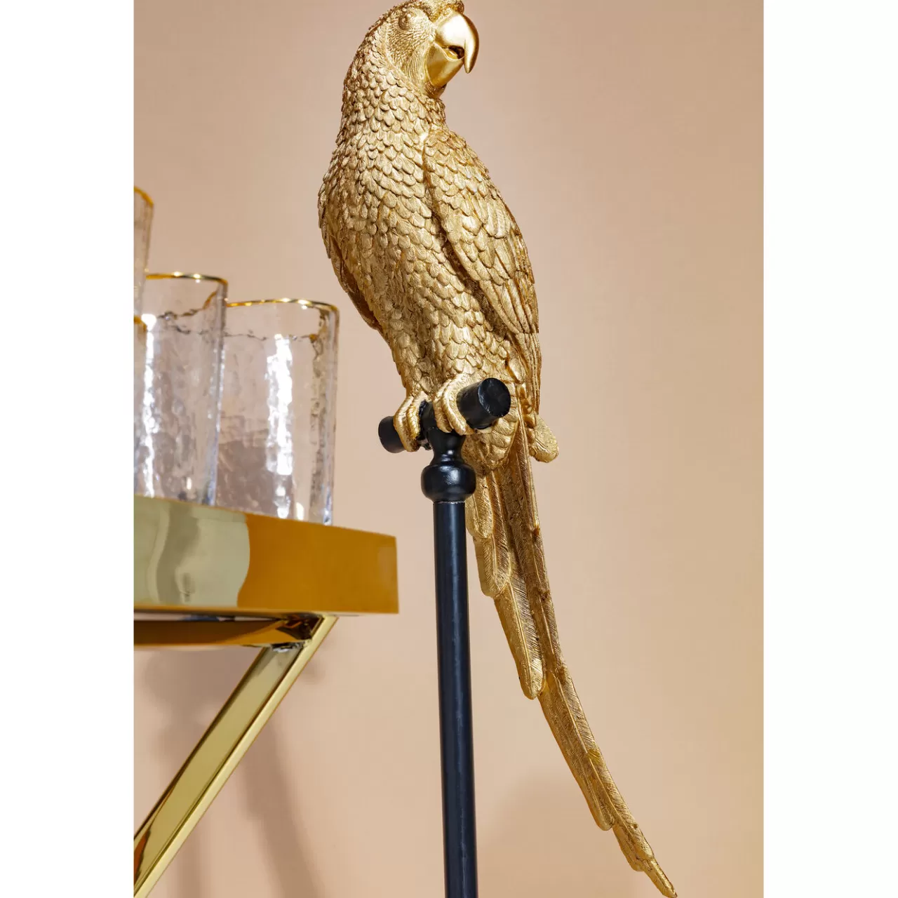 Figurine Décorative Parrot Dore 116Cm*KARE Design Online