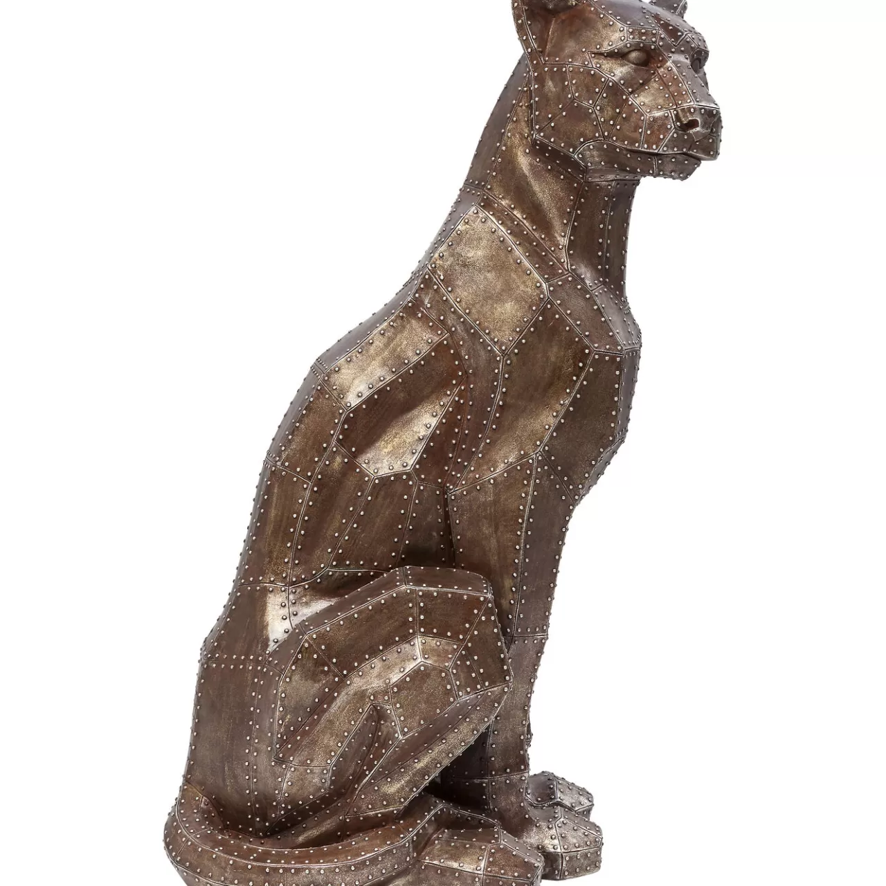 Figurine Décorative Sitting Cat Rivet Cuivree*KARE Design Online