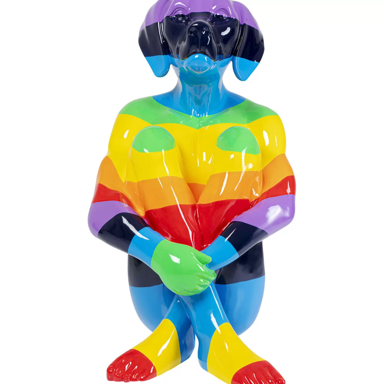 Figurine Décorative Sitting Dog Rainbow 173Cm*KARE Design Cheap