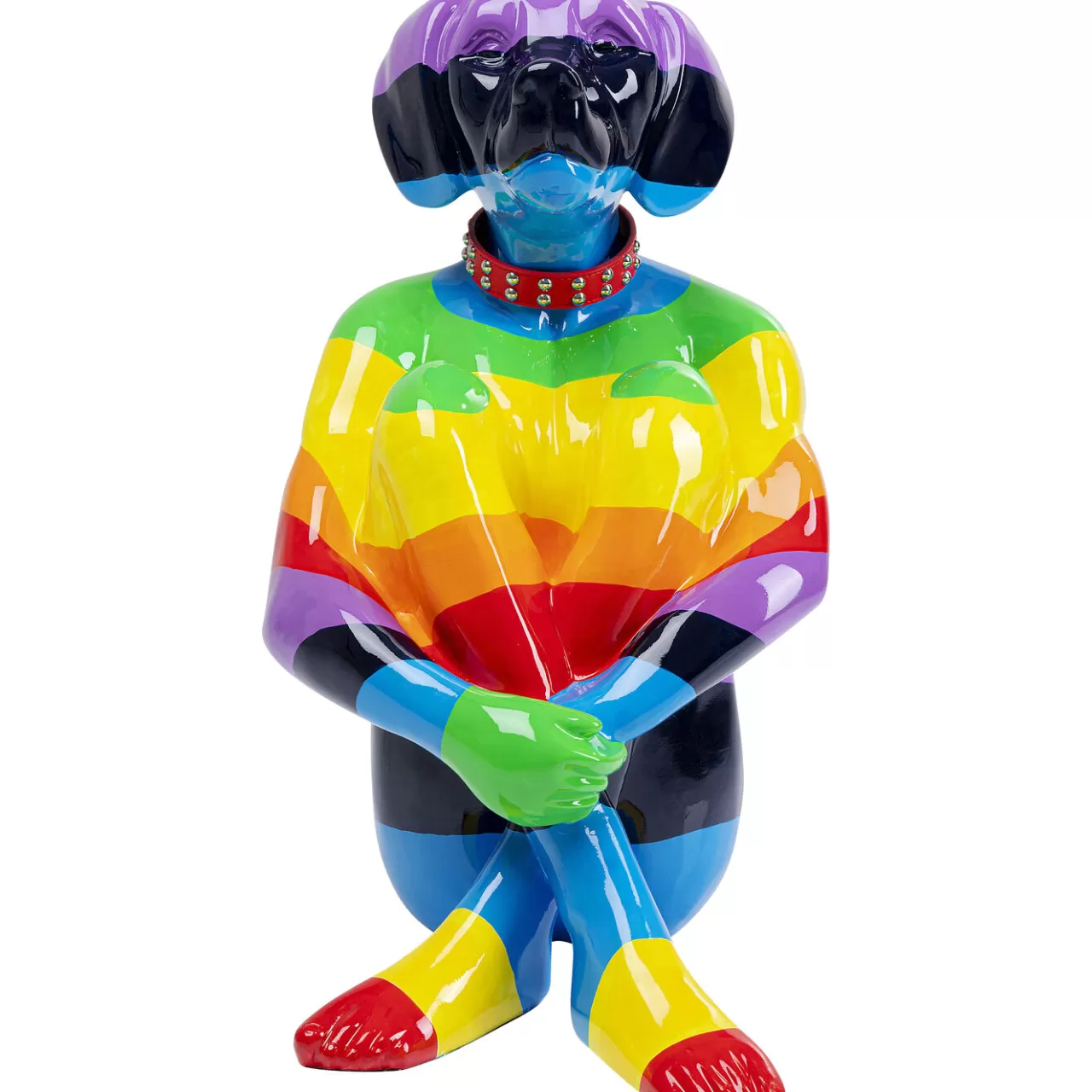 Figurine Décorative Sitting Dog Rainbow 80*KARE Design Sale