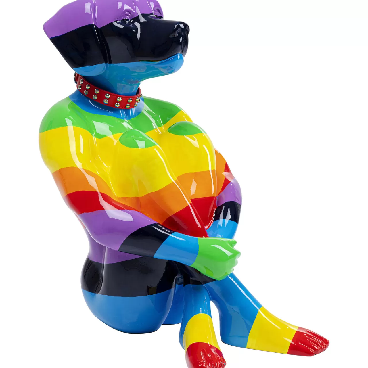 Figurine Décorative Sitting Dog Rainbow 80*KARE Design Sale