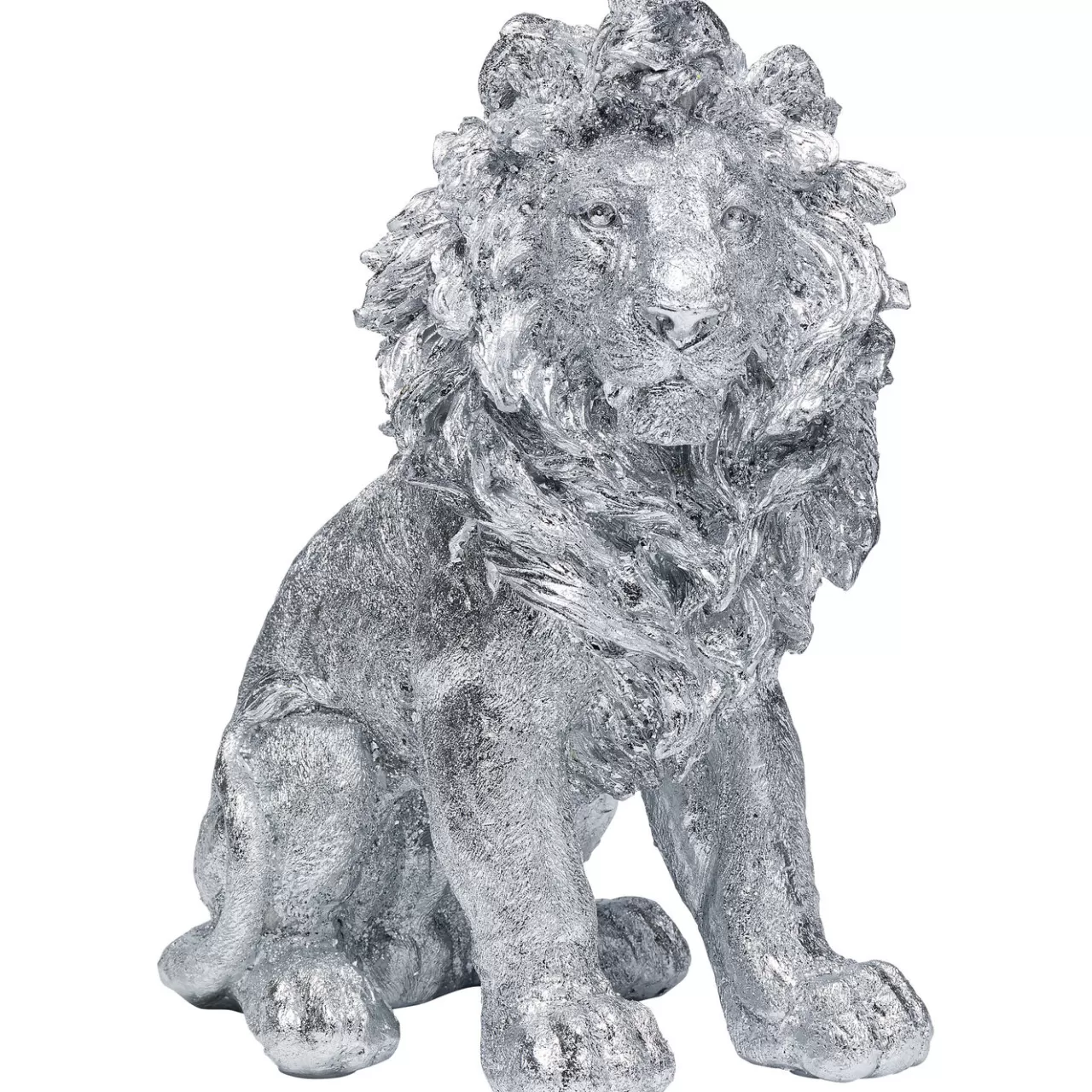 Figurine Décorative Sitting Lion Argente 42Cm*KARE Design Store