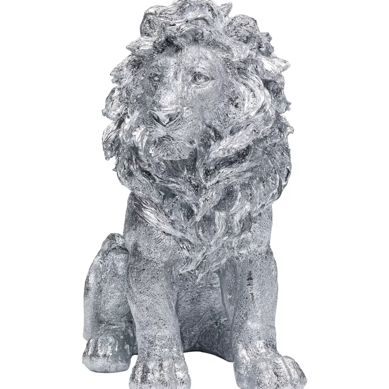 Figurine Décorative Sitting Lion Argente 42Cm*KARE Design Store