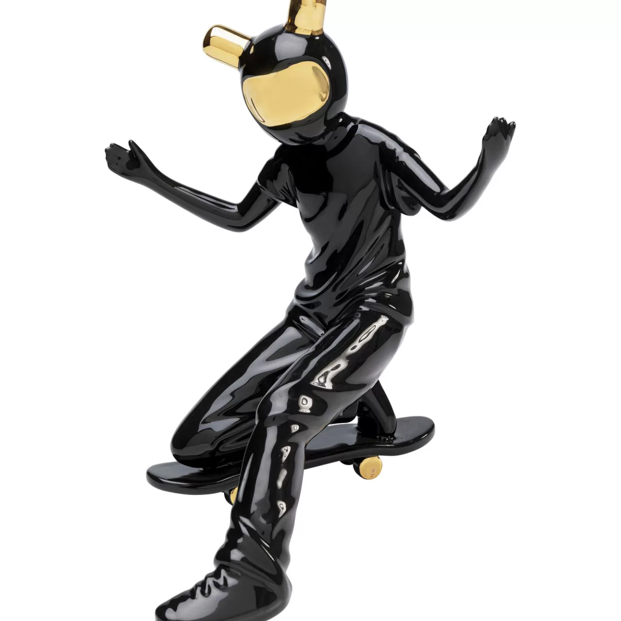 Figurine Décorative Skating Astronaut Noir*KARE Design Outlet