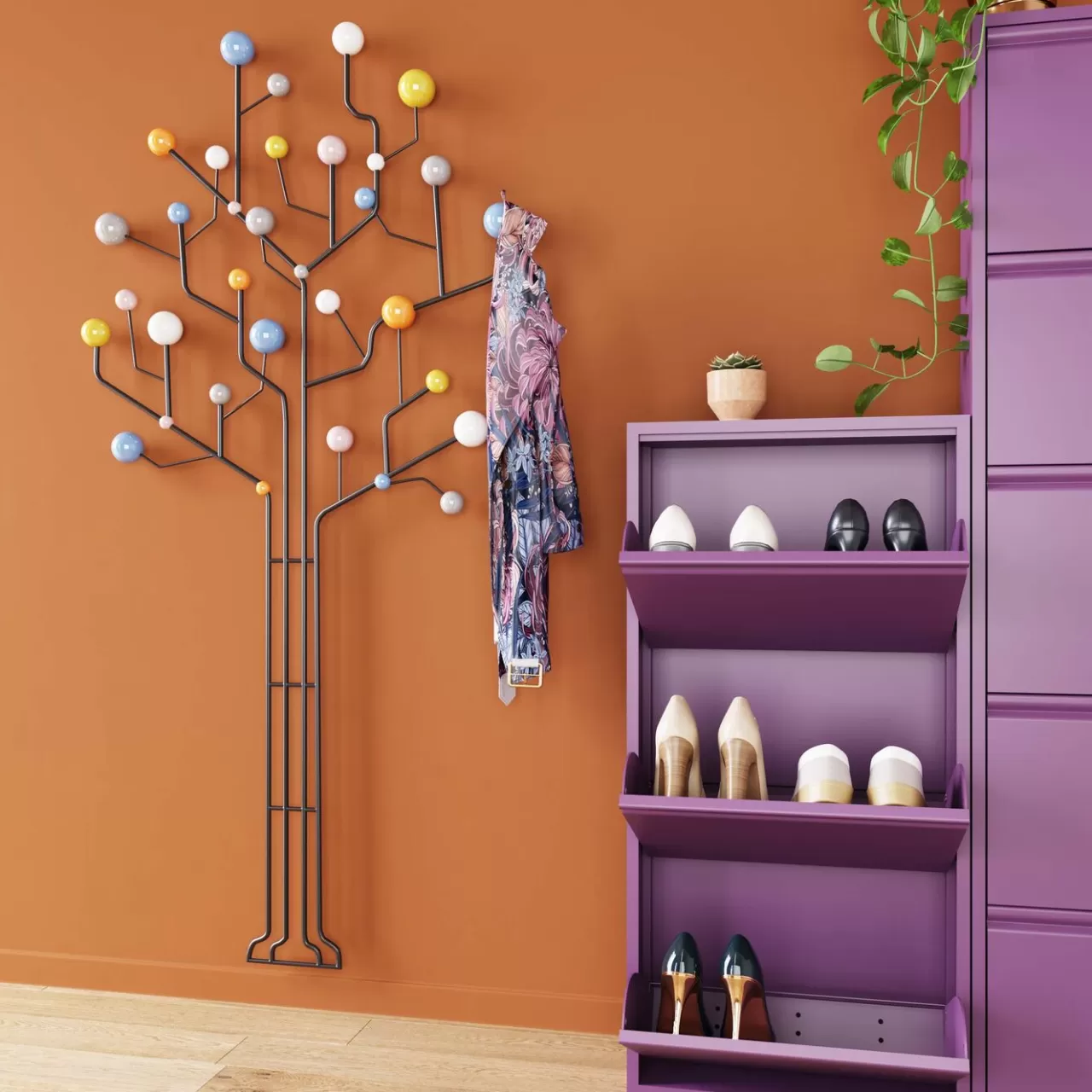 Garderobe Murale Circuit Tree 84Cm*KARE Design New