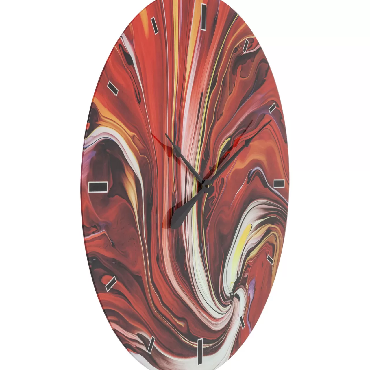 Horloge Murale En Verre Chaos Fire O80Cm*KARE Design Outlet