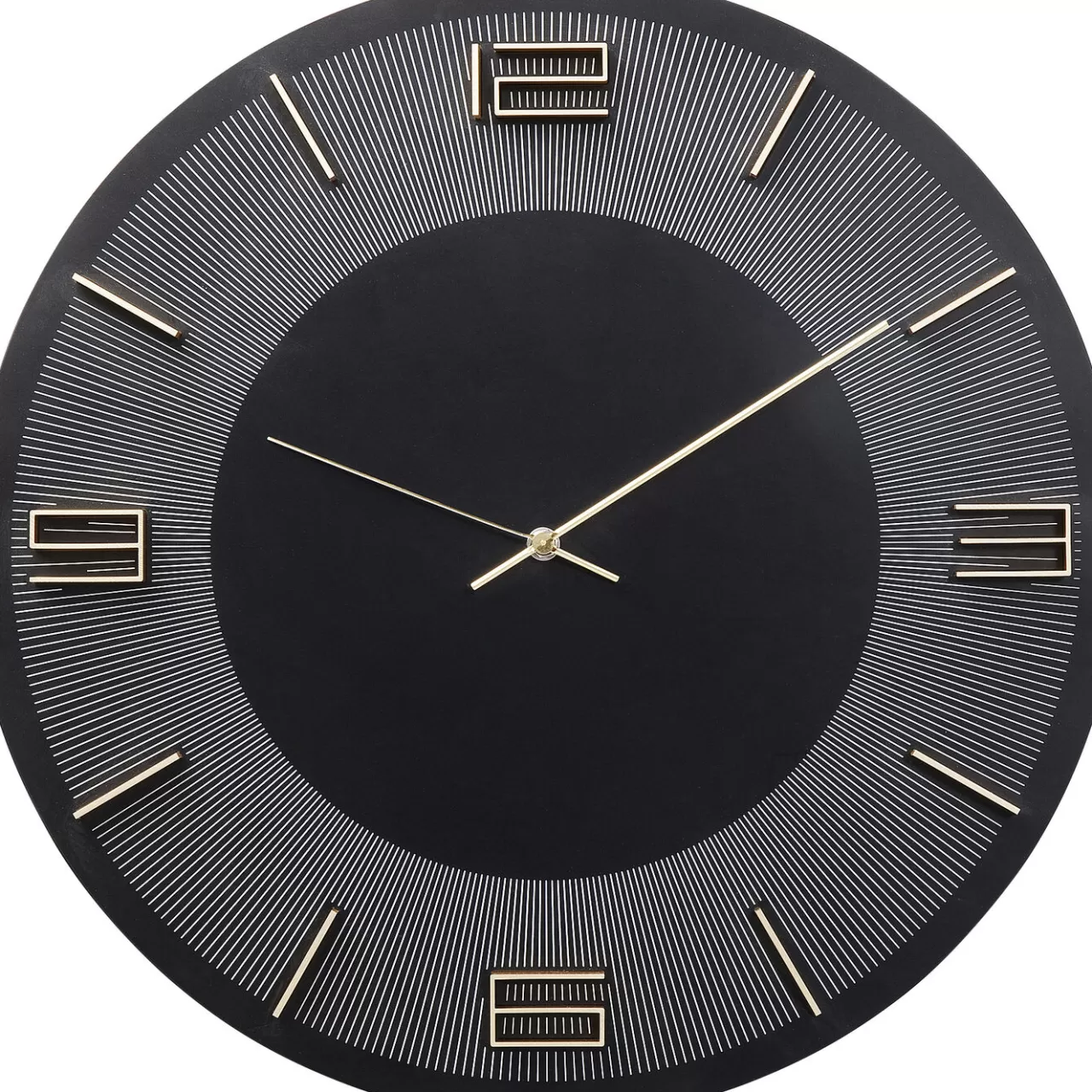 Horloge Murale Leonardo Noir/Dore O49Cm*KARE Design Cheap