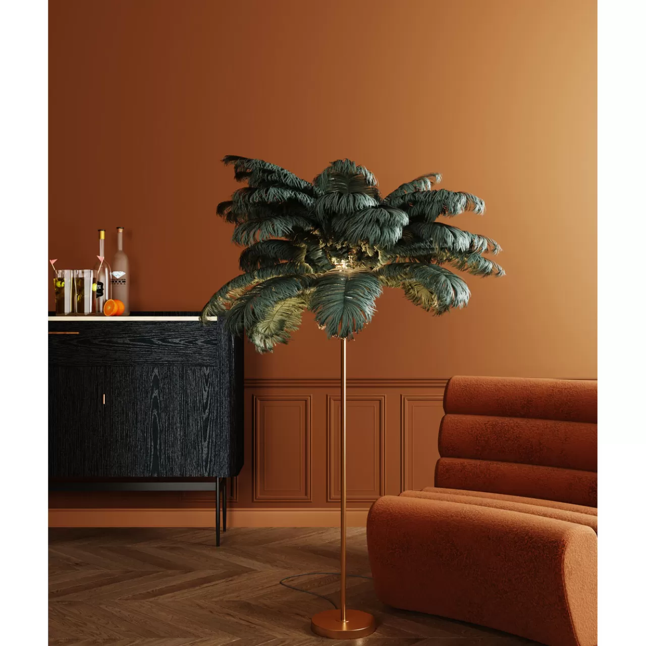 Lampadaire Feather Palm Vert 165Cm*KARE Design Best Sale