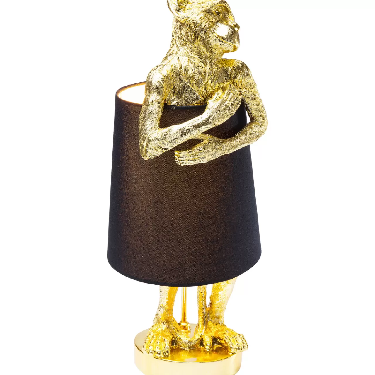 Lampe A Poser Animal Monkey Dore-Noir*KARE Design Store