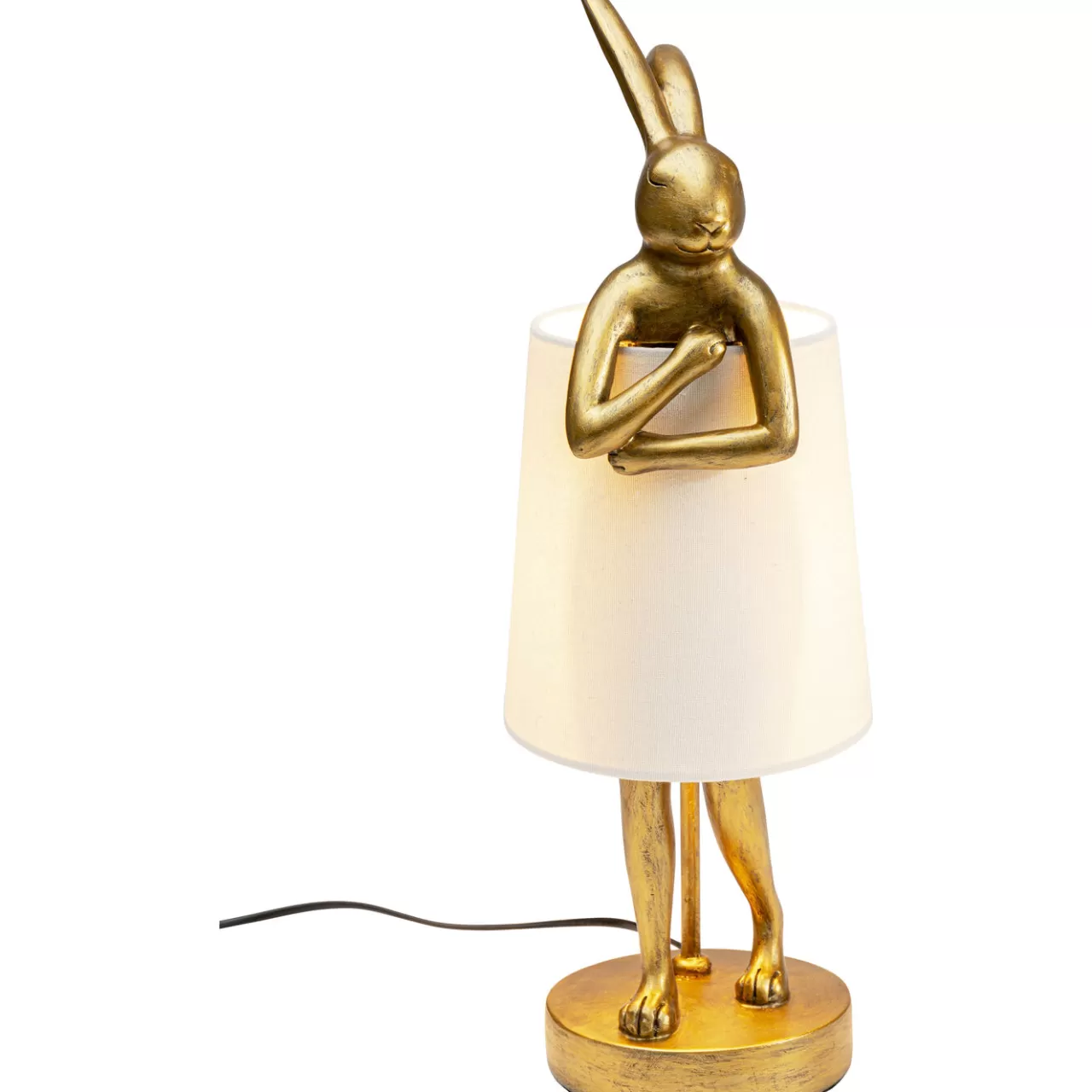 Lampe A Poser Animal Rabbit Dore/Blanc 50Cm*KARE Design Best Sale